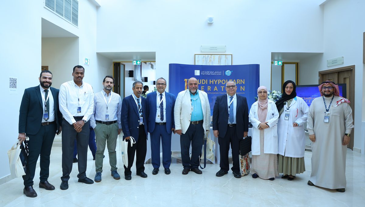 Faculty group photo — 1st Saudi HypoLearn Iteration, King's College Hospital London, Jeddah, September 2025